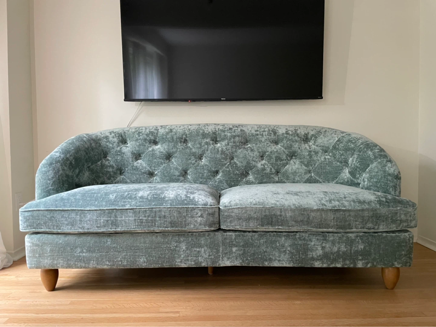 Sofa - Teal Velvet
