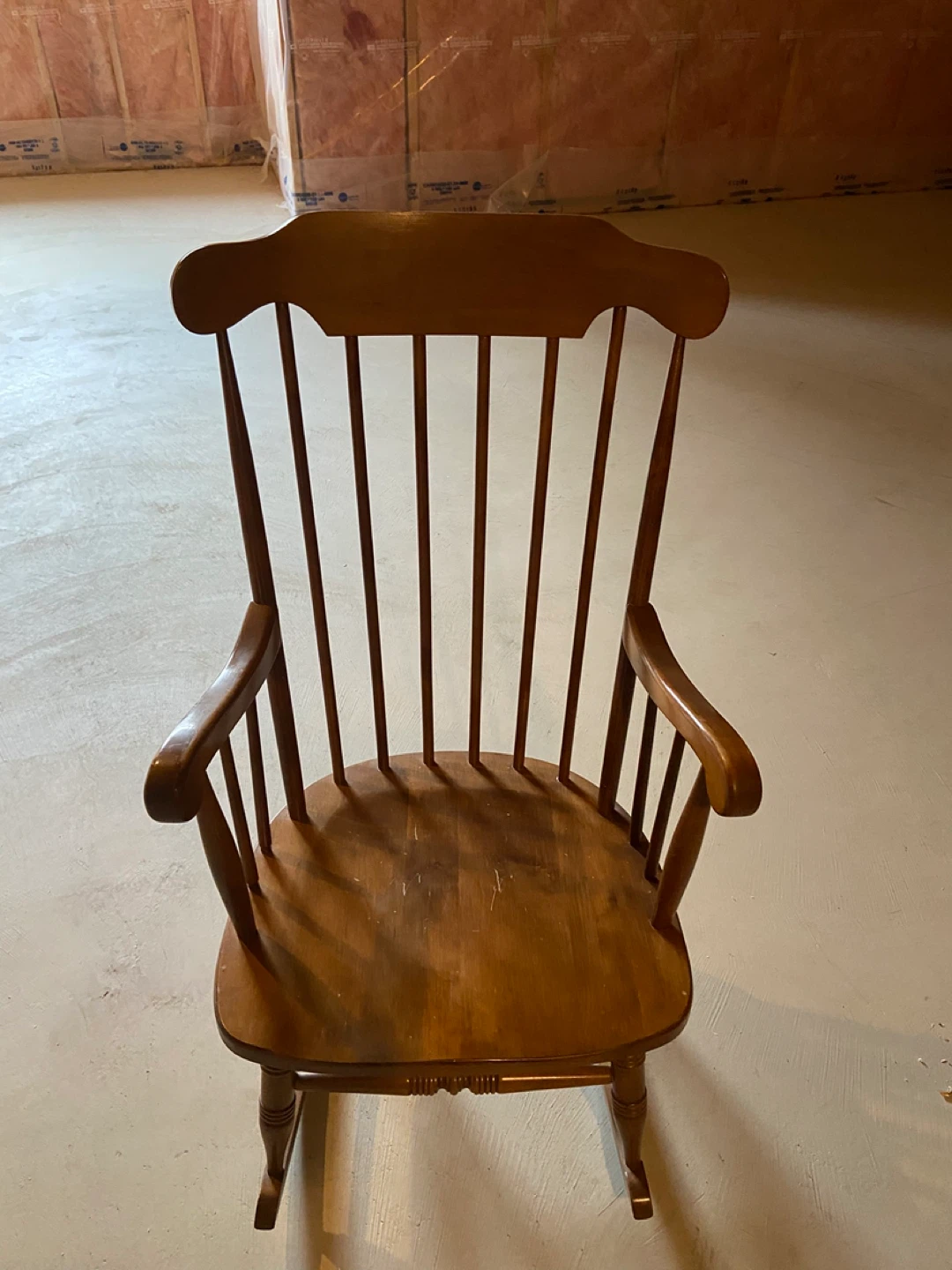 Wooden Rocking Chair with Cushion