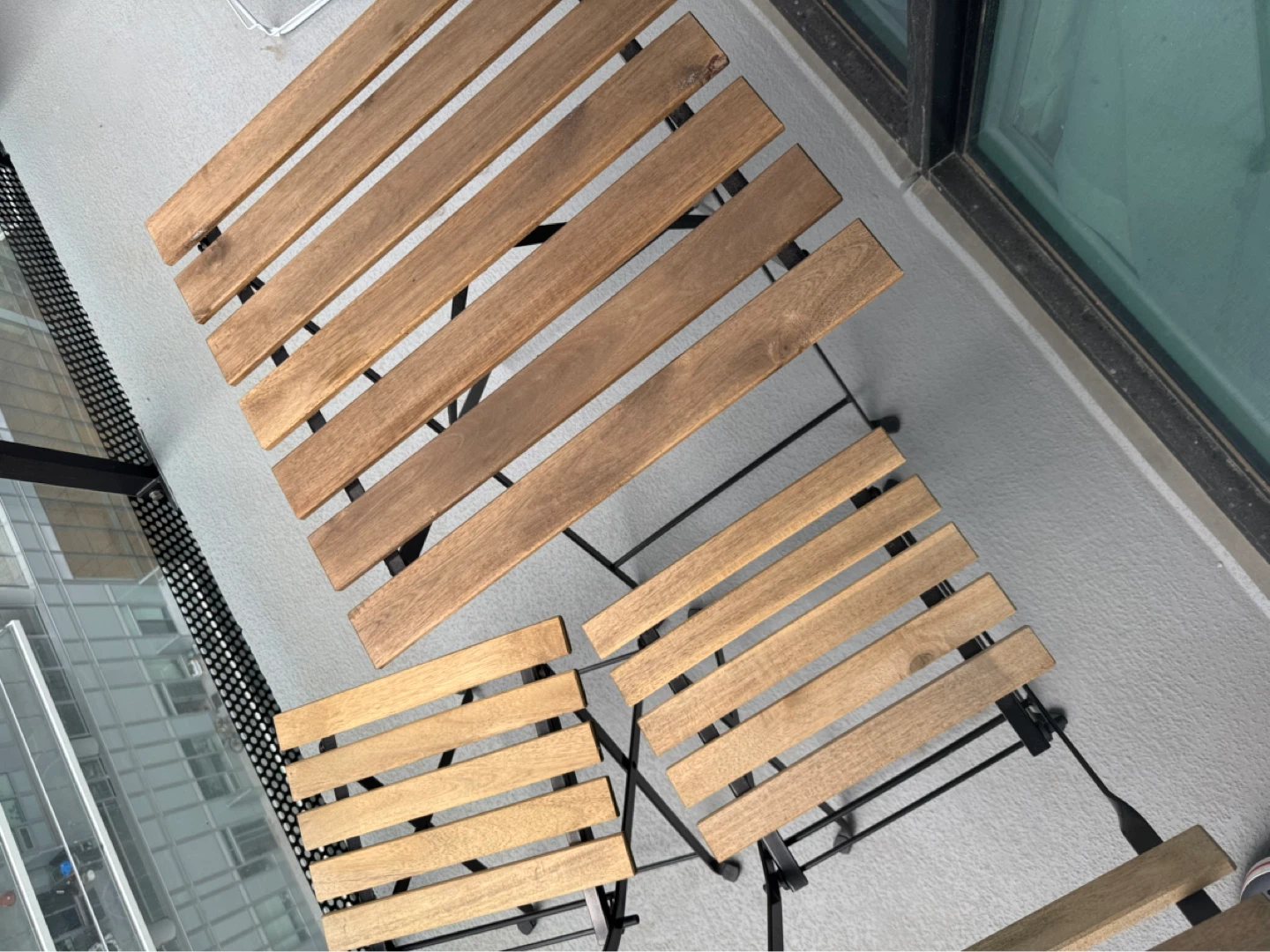 IKEA TARNO Folding Wood Bistro Set - Table and 2 Chairs - photo 2