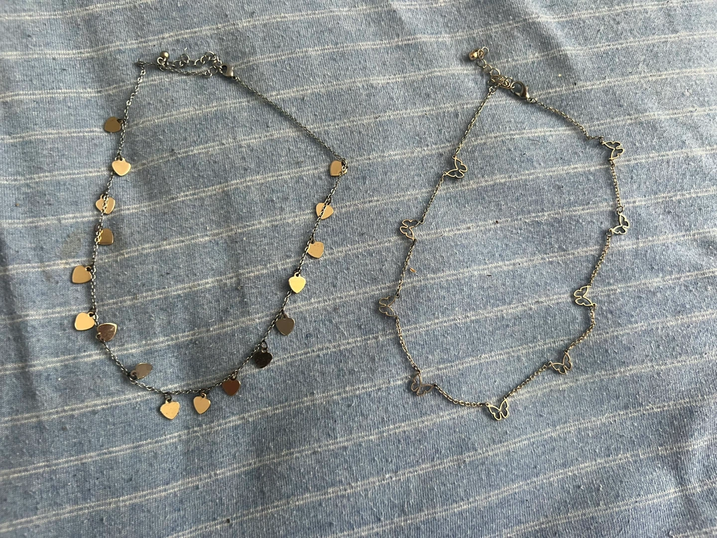 Necklace Set - Butterfly and Heart Charms