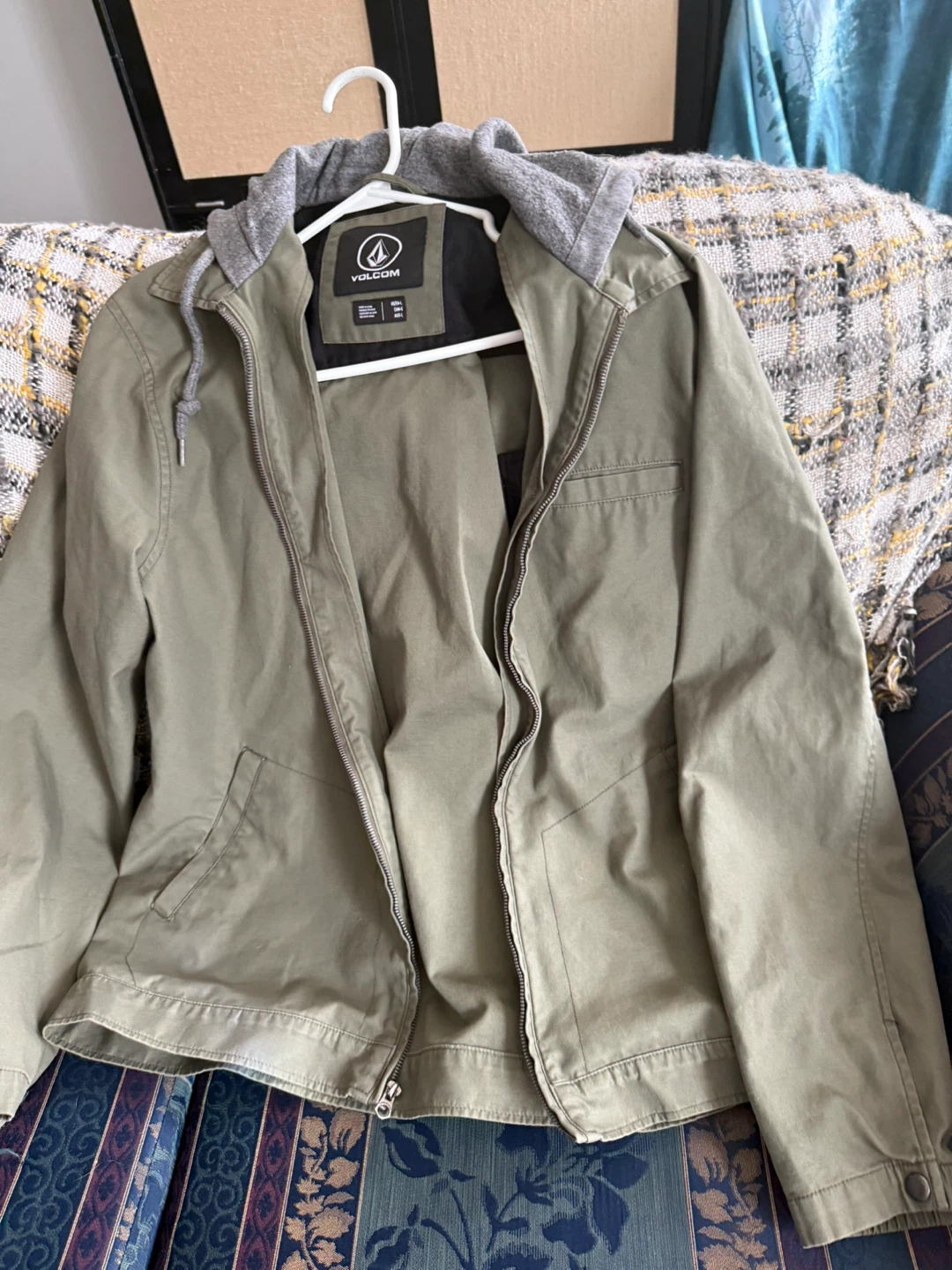 Volcom Hooded Jacket Olive Green