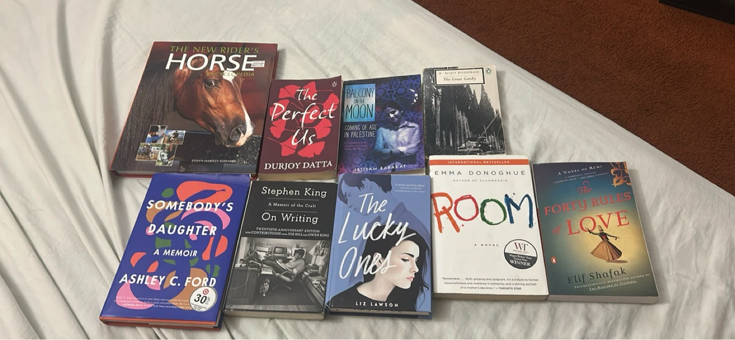 Assorted Books: Horse Encyclopedia, Memoirs, and Novels