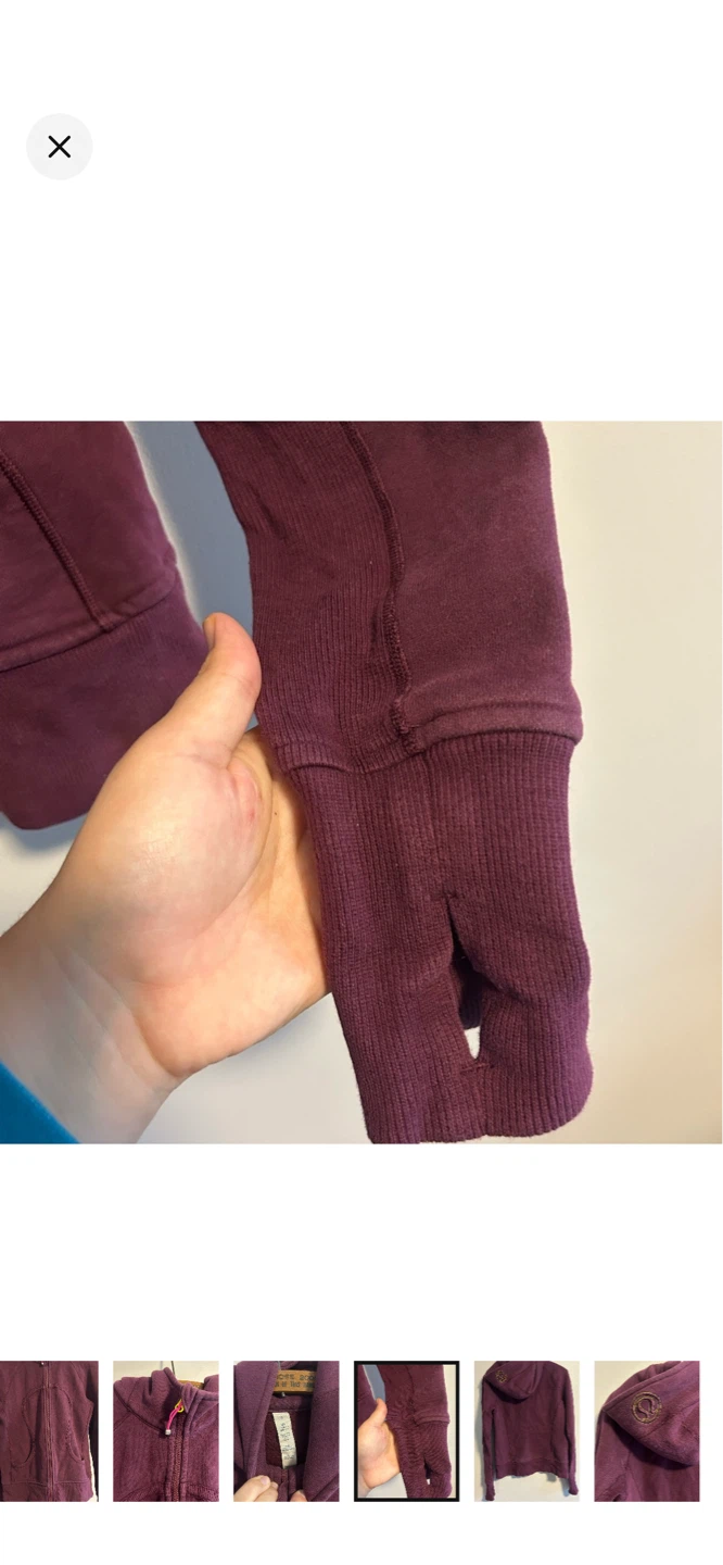 Lululemon Burgundy Hoodie Size 8 - photo 5