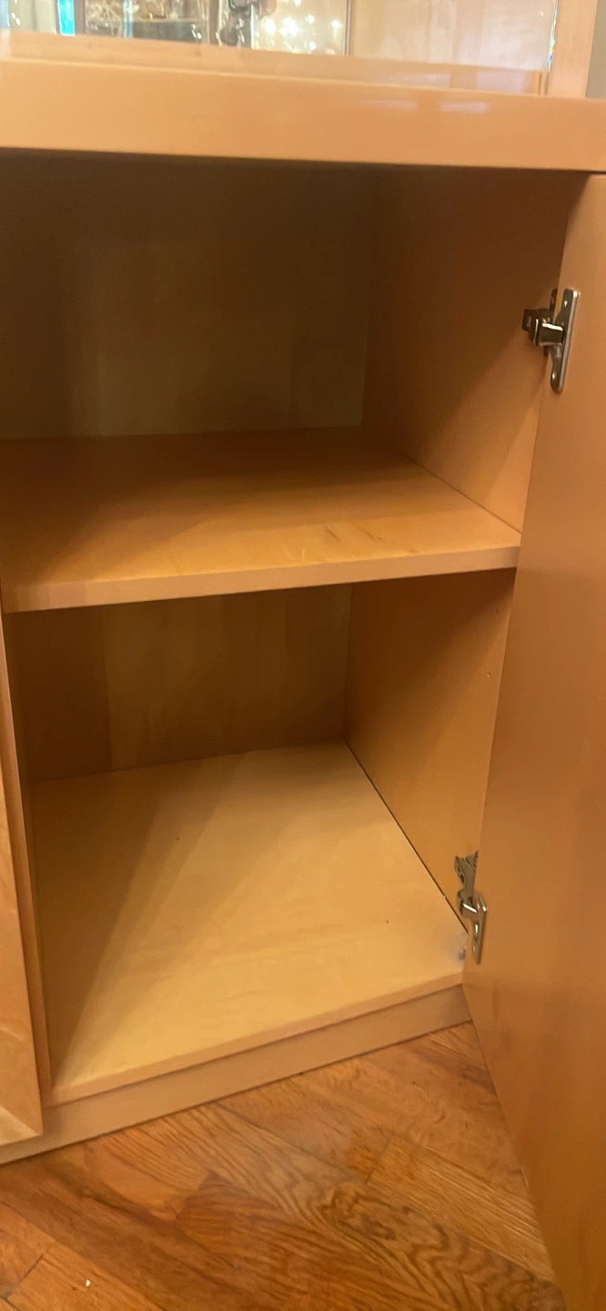 Wood Cabinet with Glass Display Top - photo 4