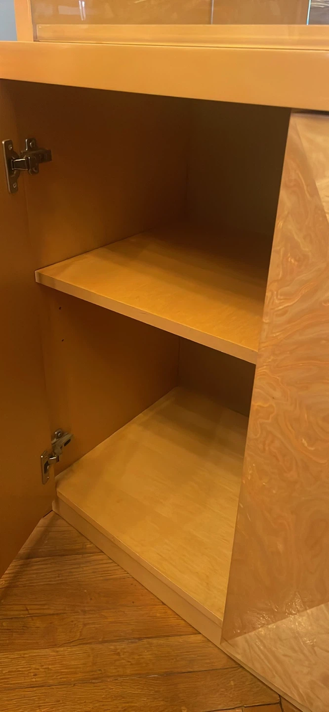 Wood Cabinet with Glass Display Top - photo 2