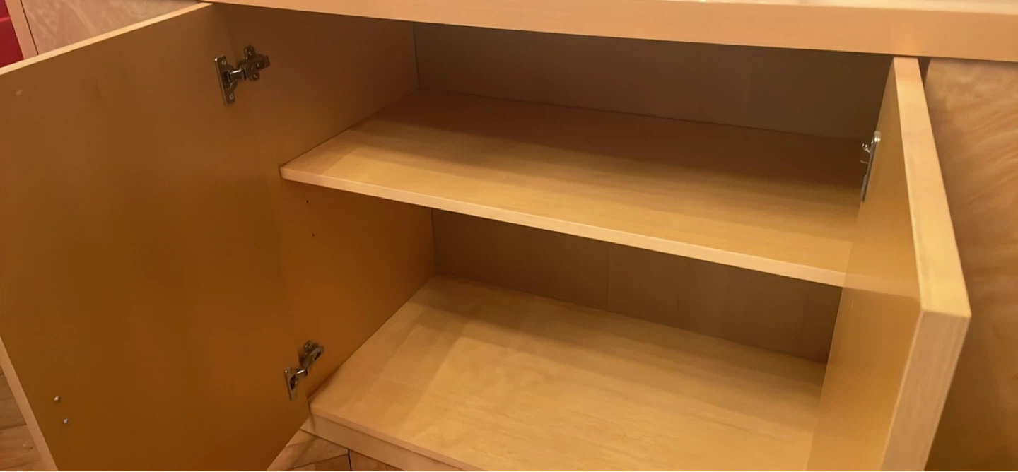 Wood Cabinet with Glass Display Top - photo 3