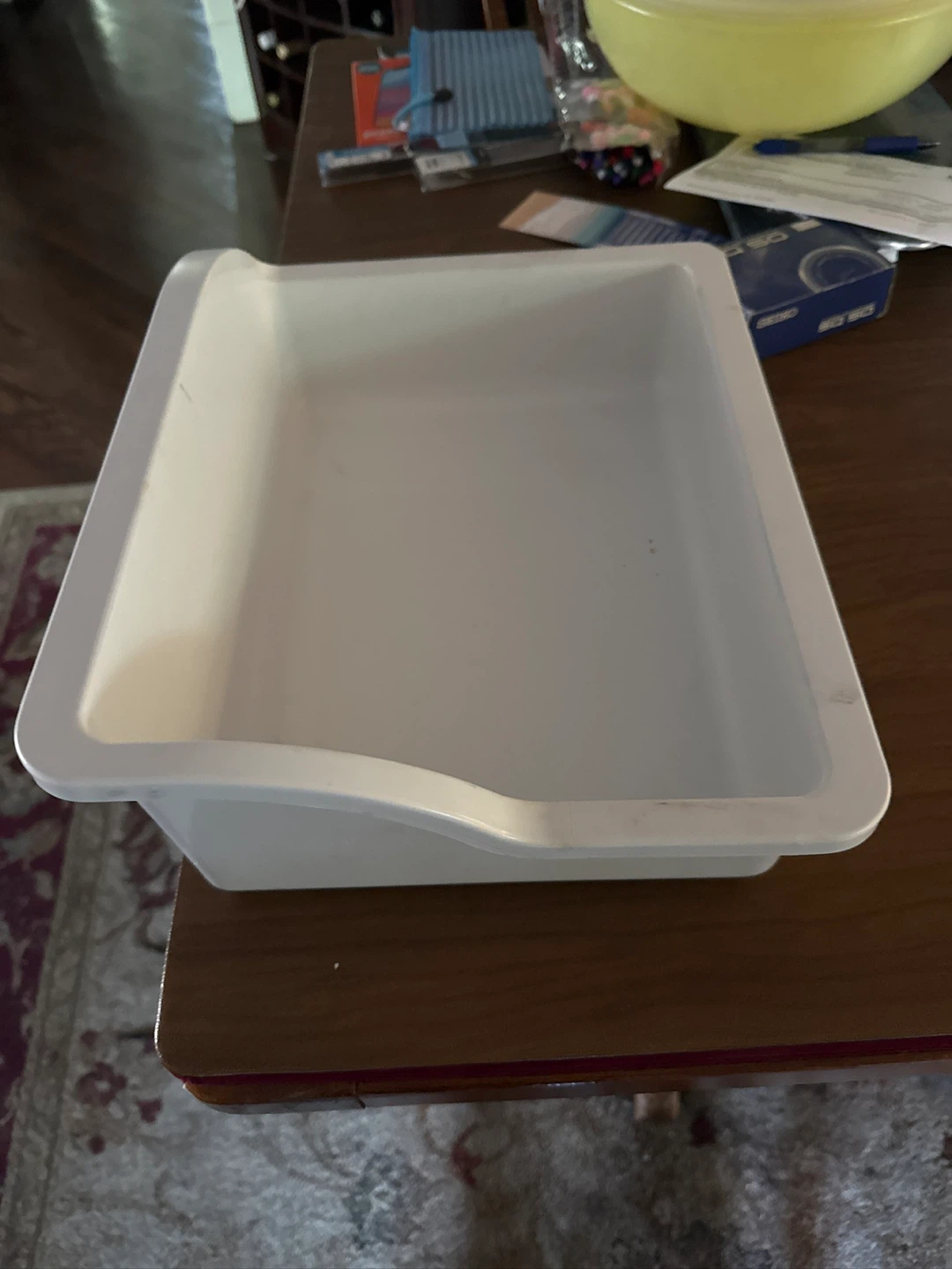 White Plastic Storage Bin