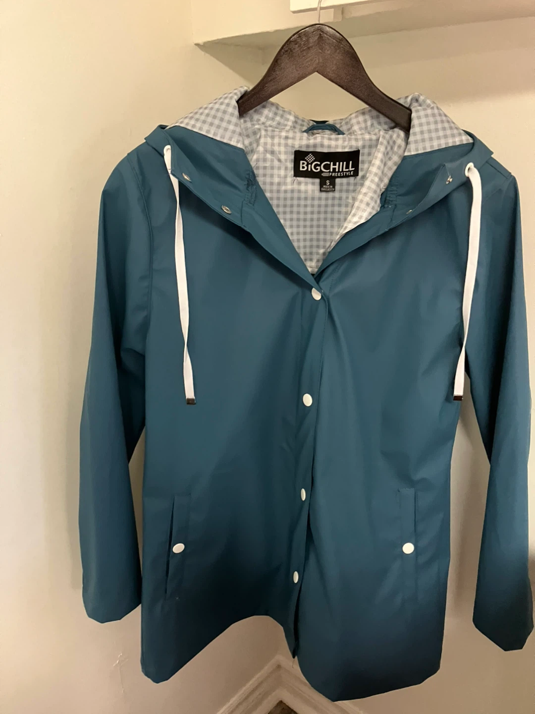 BIGCHILL Teal Rain Jacket Size S