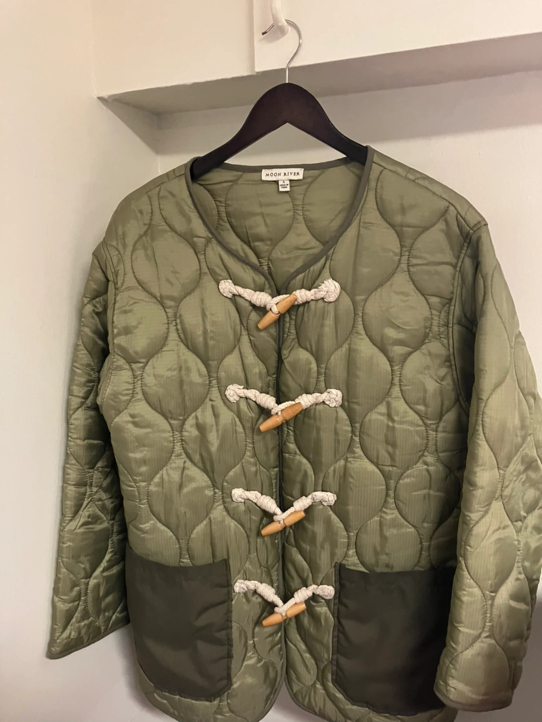 Moon River Quilted Jacket with Toggle Closures