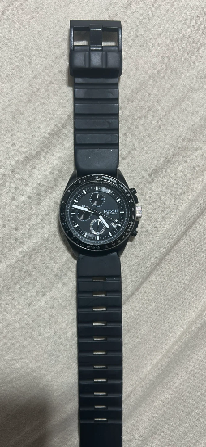 Fossil Chronograph Watch - Black