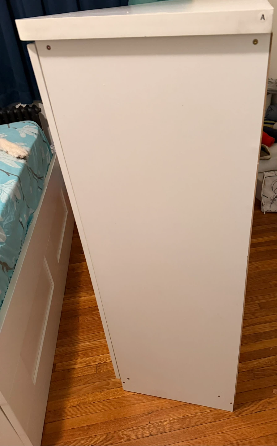 White Tall Dresser with Cabinet - photo 4