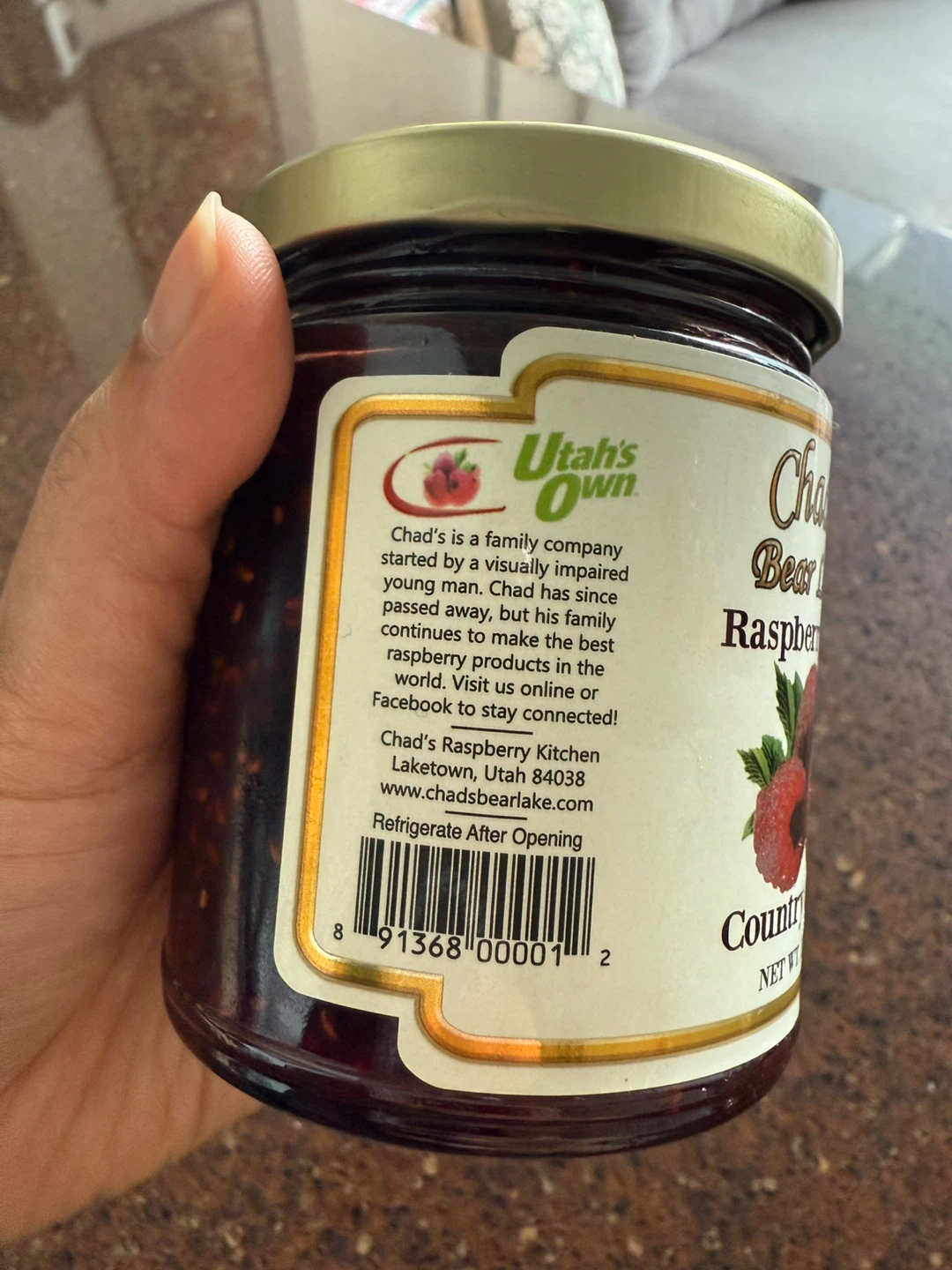 Chad's Bear Lake Raspberry Jam - UNUSED, UNOPENED - photo 3