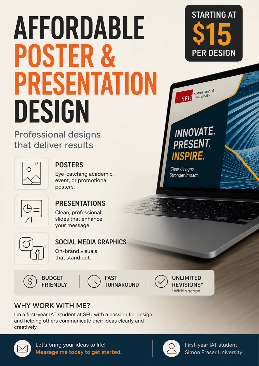 Affordable Poster & Presentation Design