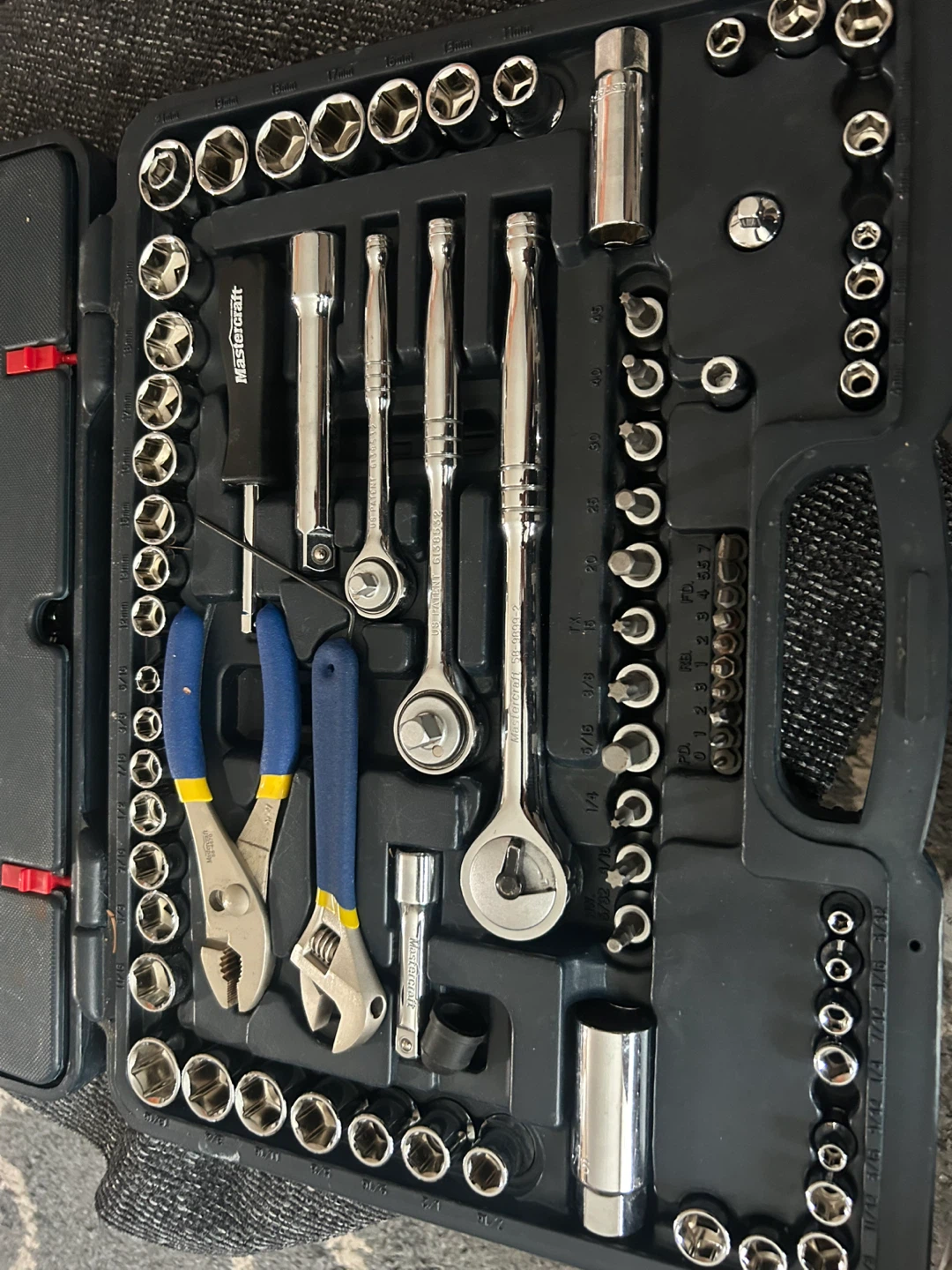 Mastercraft Socket Set with Wrenches and Pliers