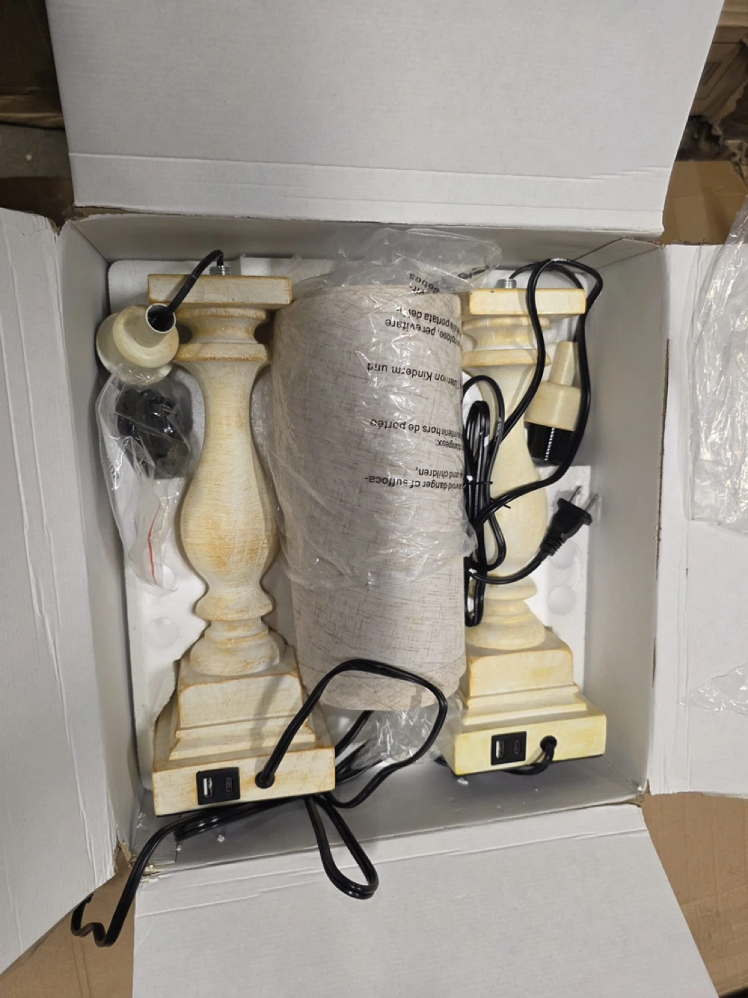 VintageTall Table Lamp Set of 2 - photo 2