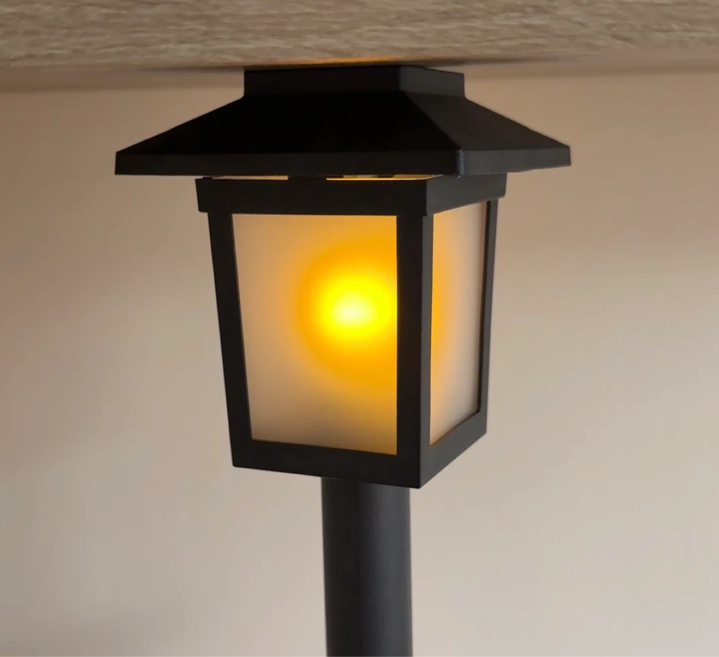 Set of 6 Black Solar flame effect Pathway Lights - photo 4