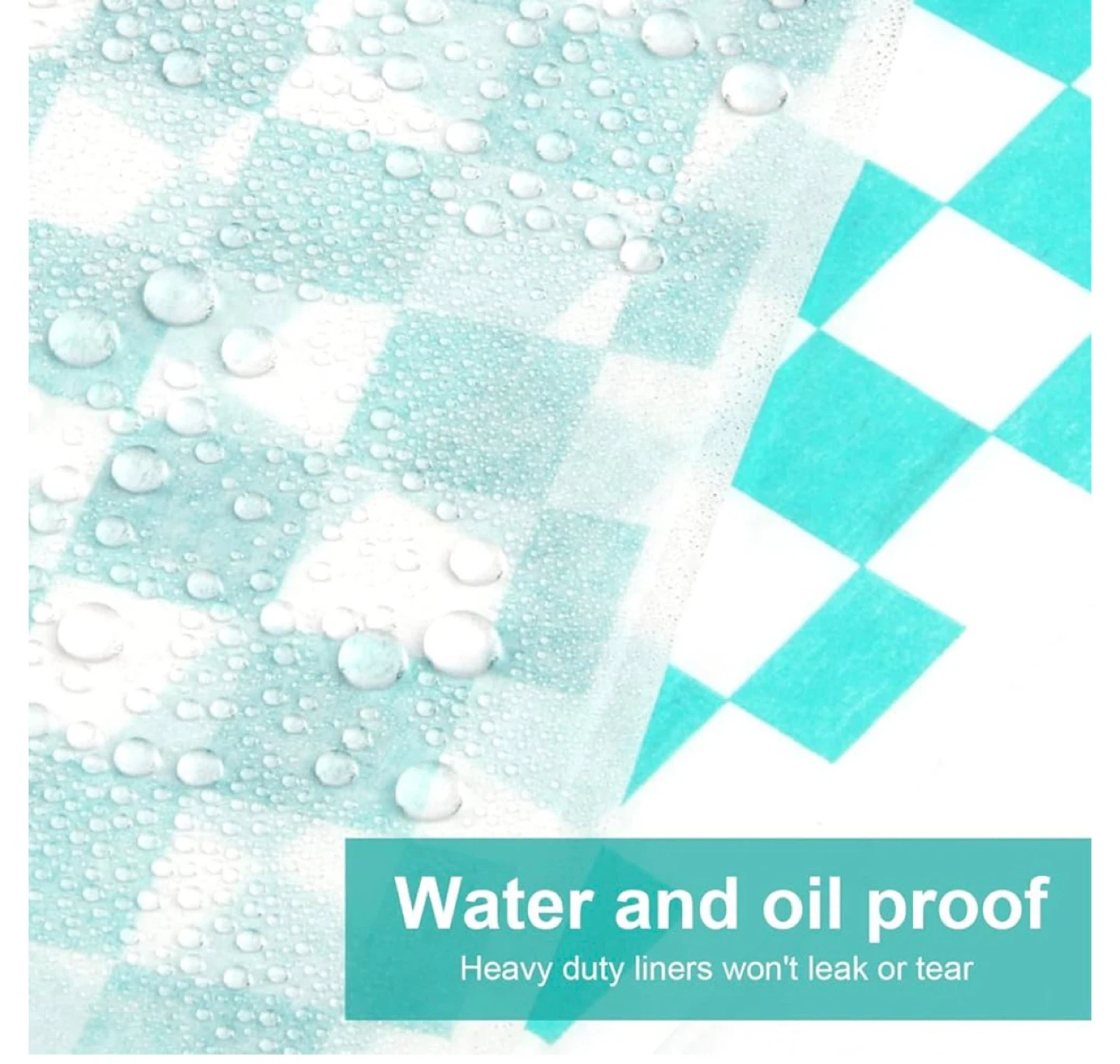 Gingham Food Wrapping Paper Sheets - 240pcs-New - photo 5