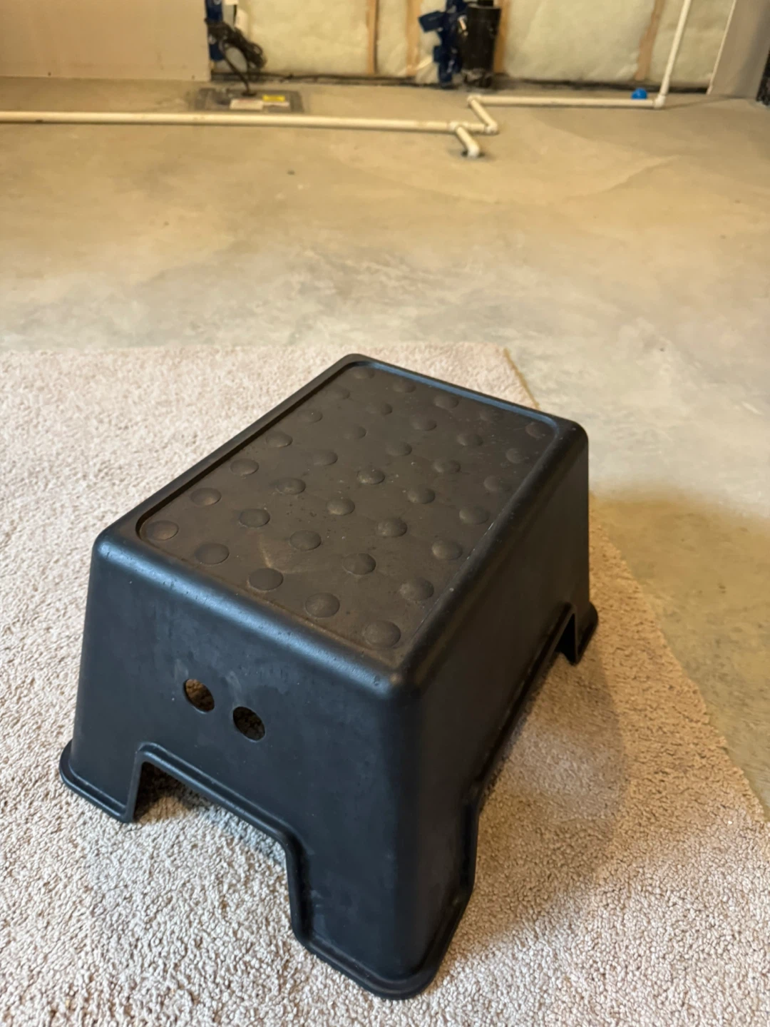Black Plastic Step Stool