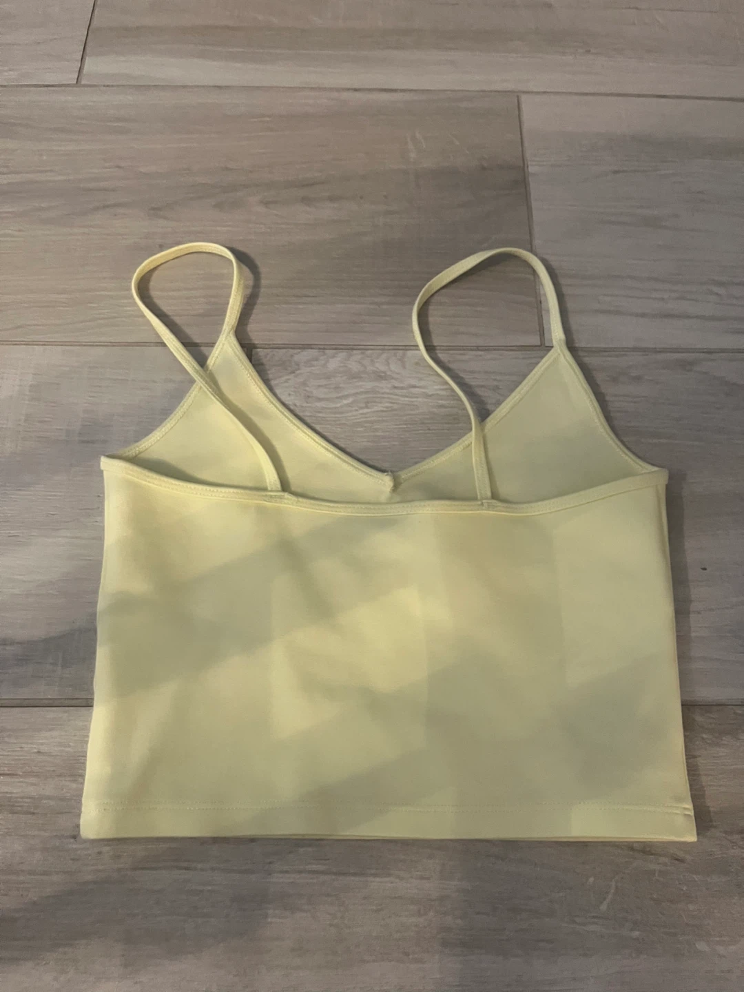 Light Yellow Spaghetti Strap Tank Top - photo 2