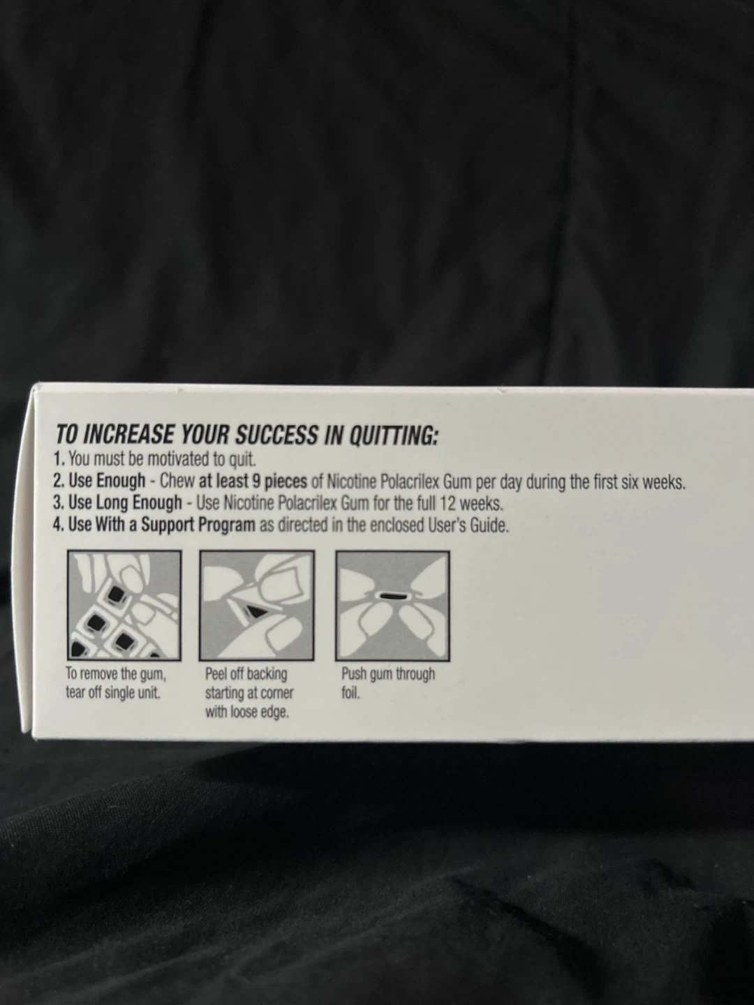 Rugby Nicotine Gum, 4 mg, 60 Pieces - photo 3