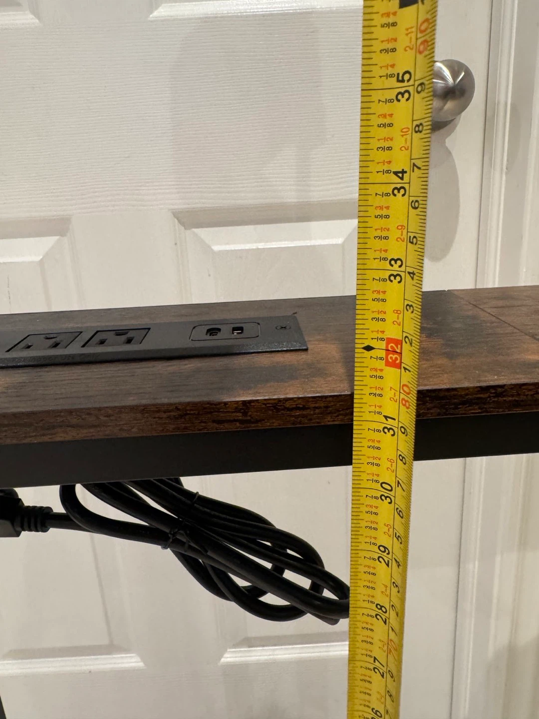 Sleek Console Table with Built-in Power Strip - photo 4