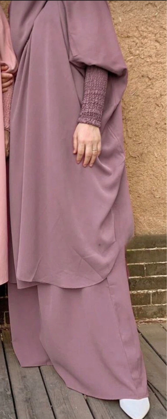 Women's Modest Abaya Set - Dusty Rose - photo 4