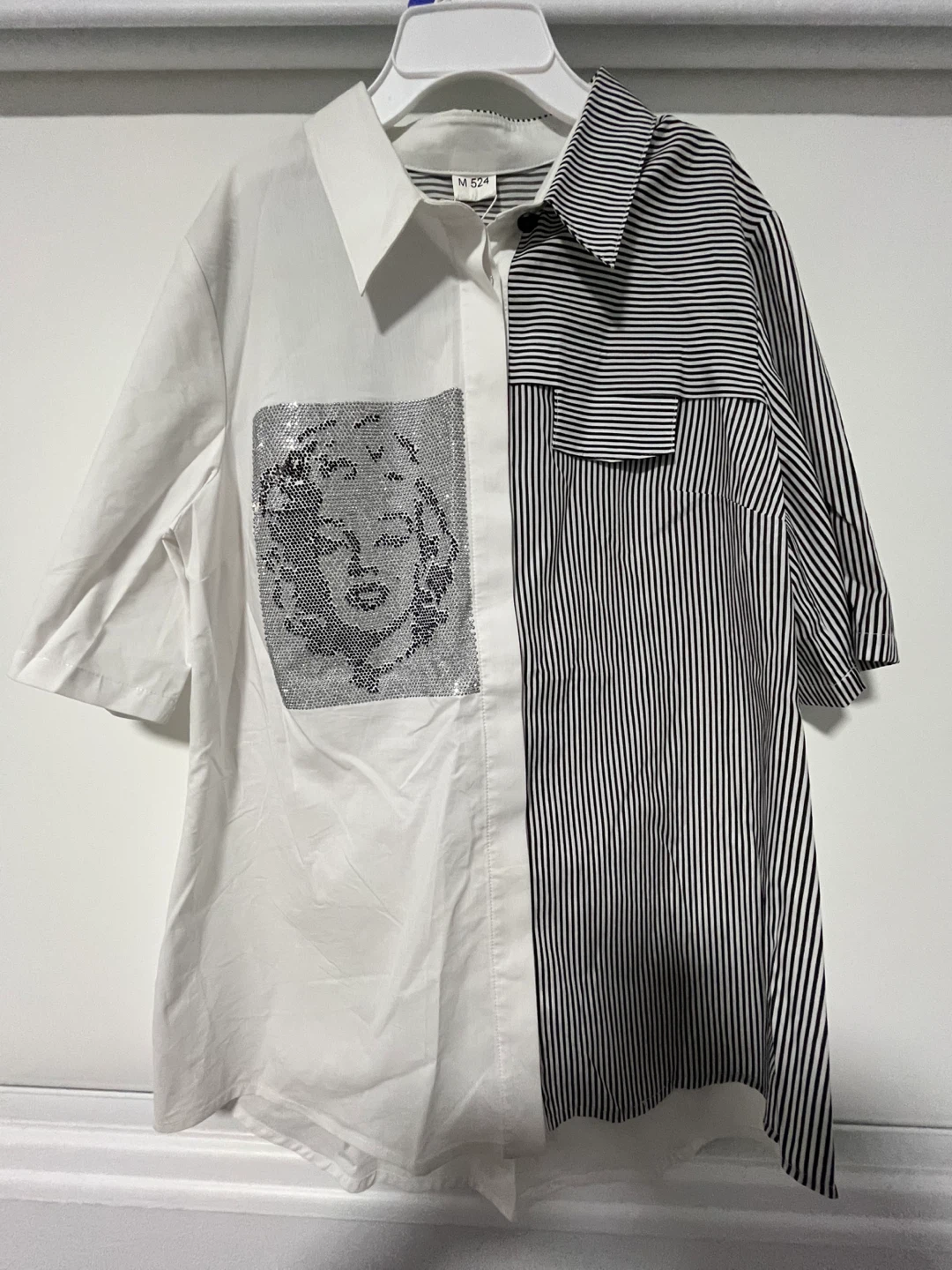 Marilyn Monroe Sequin Panel Shirt