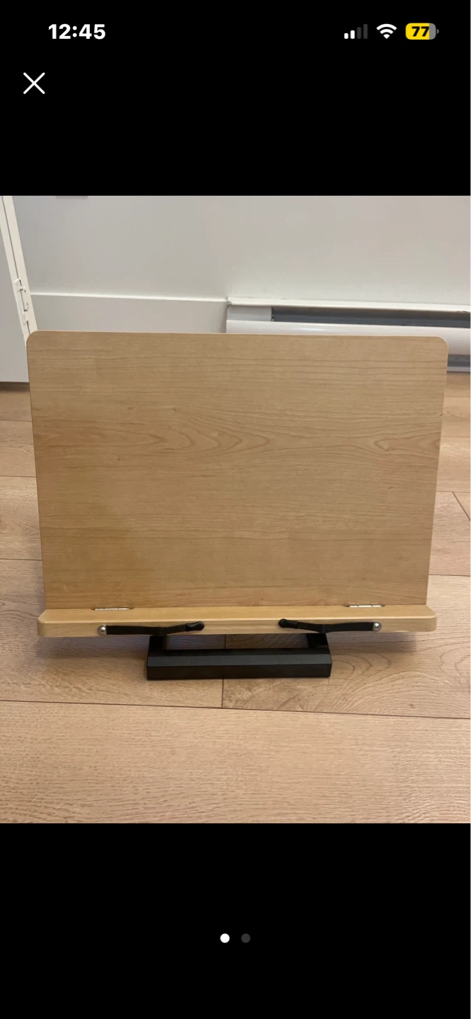 Wooden Tabletop Book Stand