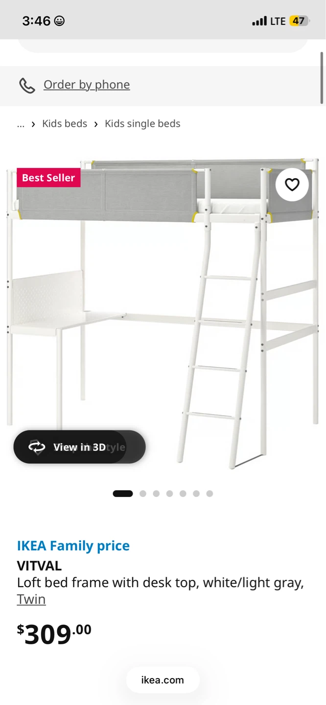 FREE Twin sized loft bed frame on the curb!! - photo 3