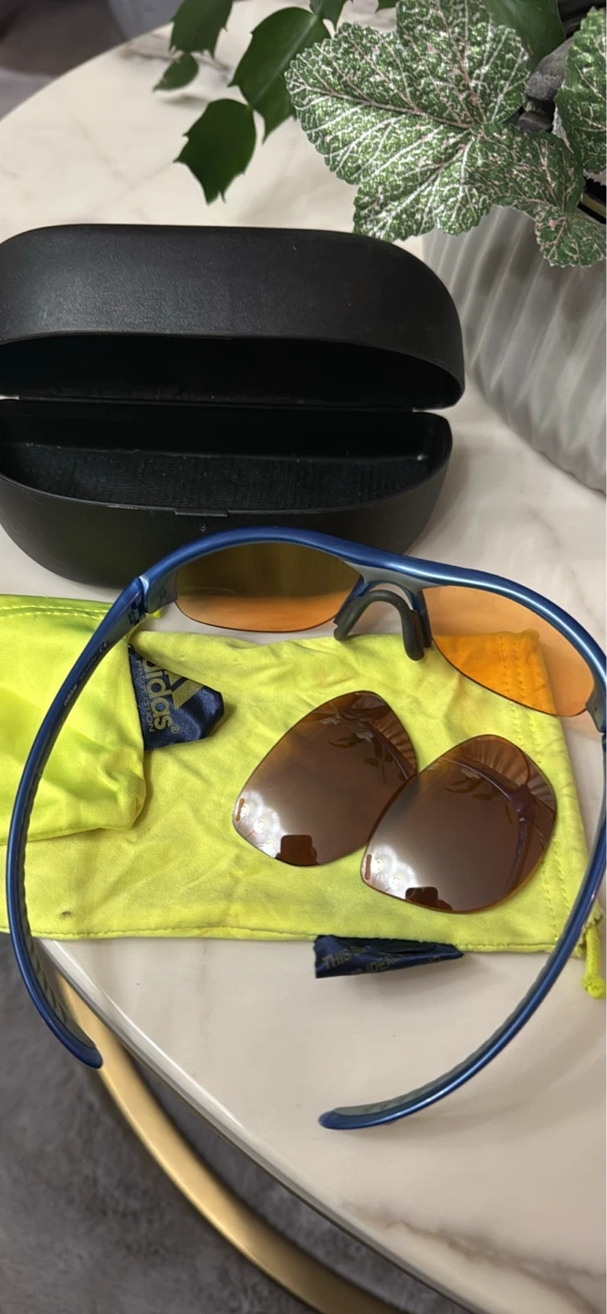 Adidas Blue Sports Sunglasses with Extra Lenses - photo 4