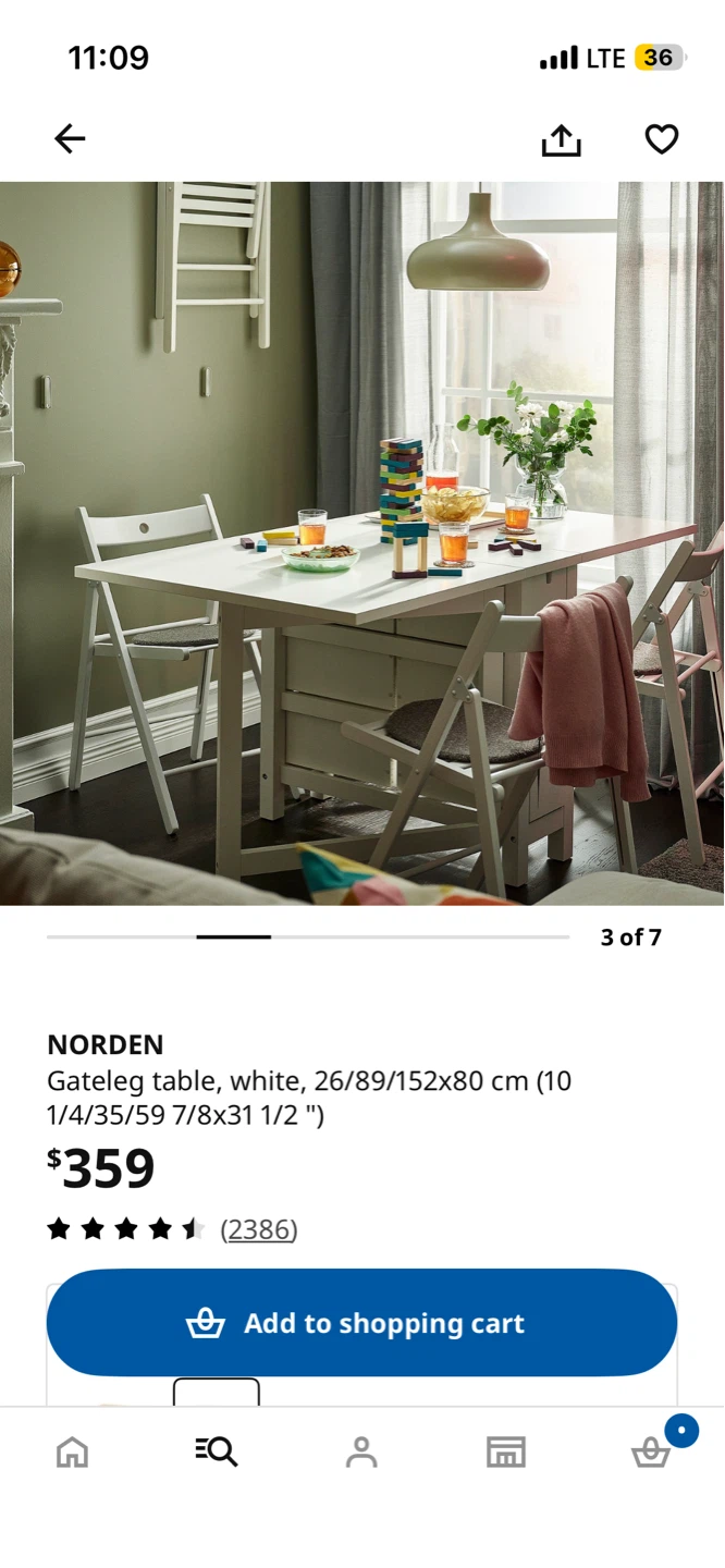 IKEA NORDEN Gateleg Table - photo 3