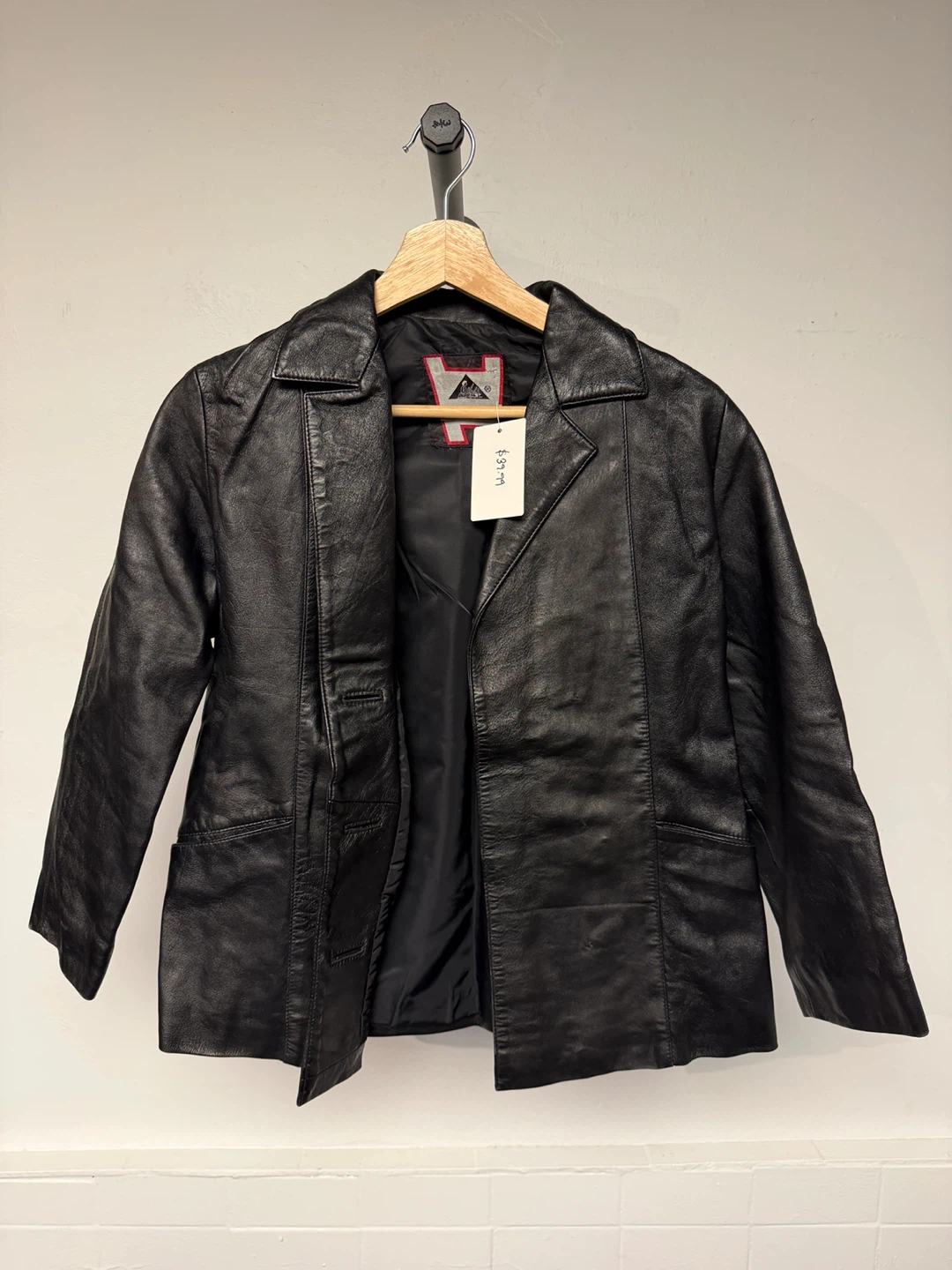XNTRK Women's Black Faux Leather Moto Jacket