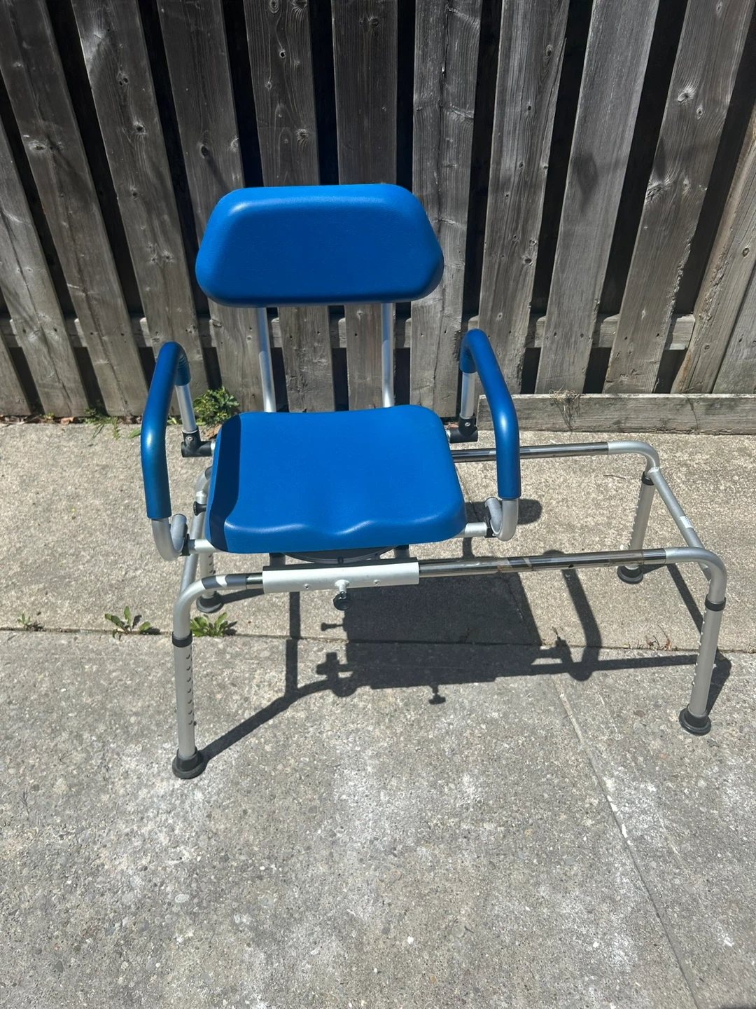 Adjustable Shower Chair with Arms and Back - photo 3