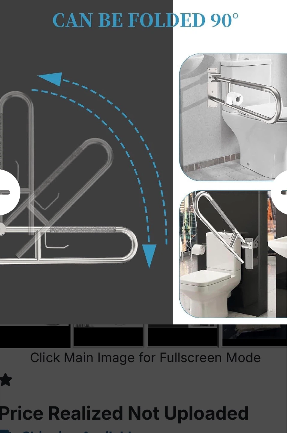 Toilet Grab Bar 22.4 Inch, Munzong U Shaped Anti-S - photo 3