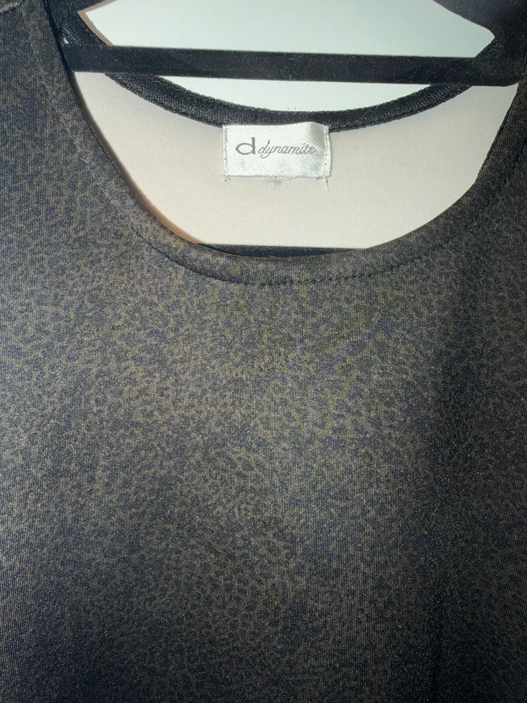 Dynamite Black & Green Textured Sleeveless Dress - photo 2