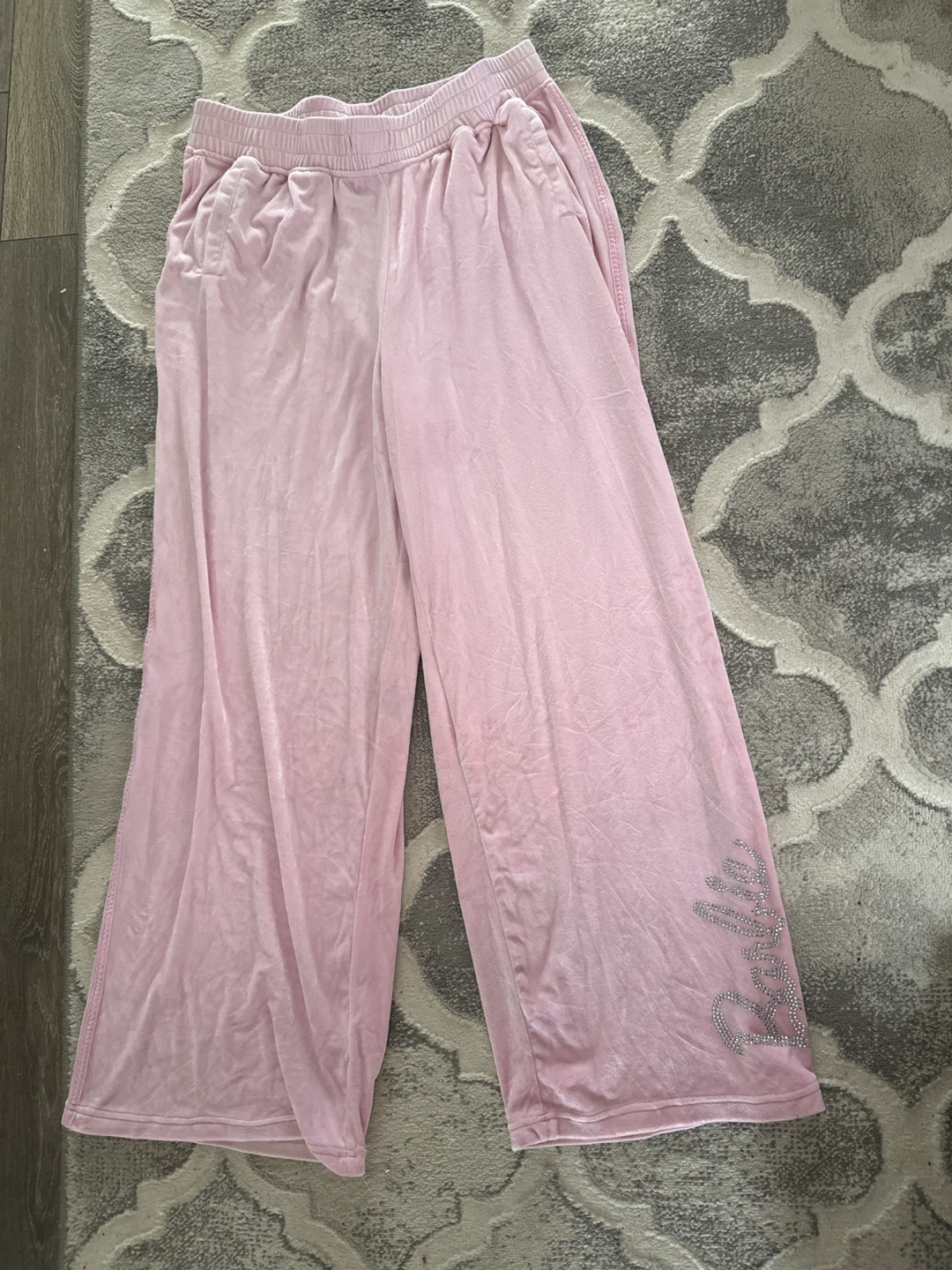 Pink Velour Barbie Tracksuit Set - photo 5