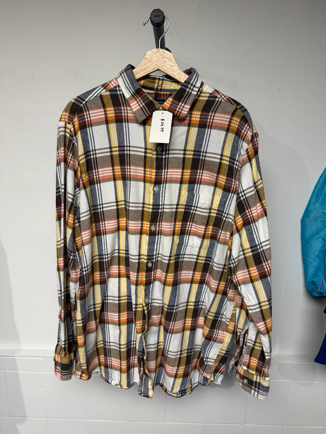 Old Navy Plaid Flannel Shirt - Size Medium - photo 2
