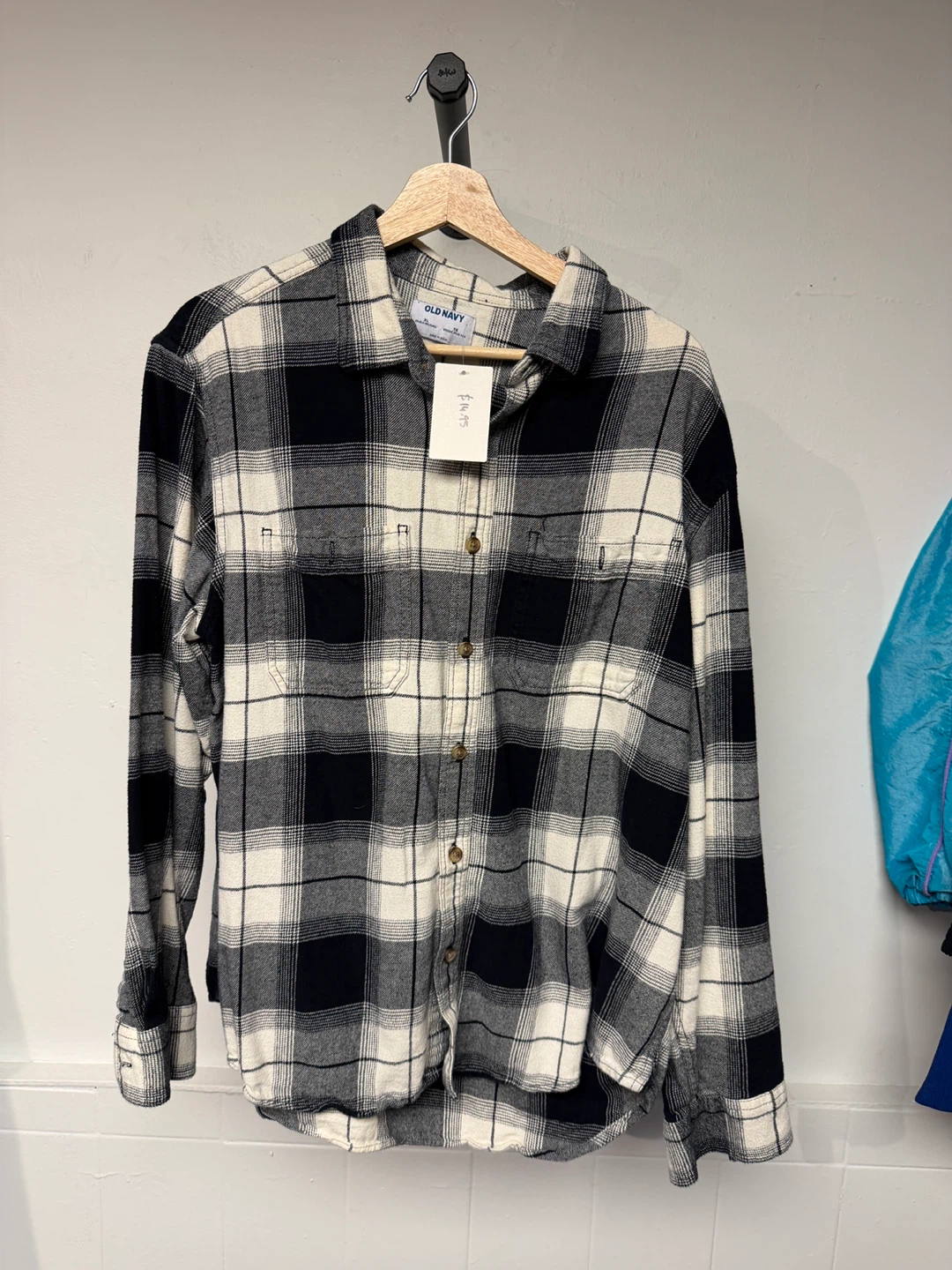 Old Navy Plaid Flannel Shirt - Size Medium - photo 4