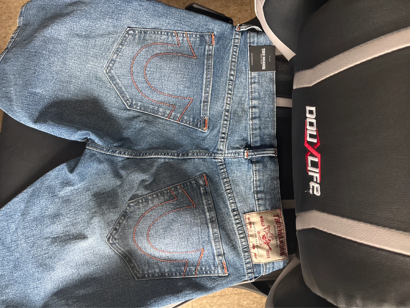True religion Jorts (Orange stitching) - photo 2