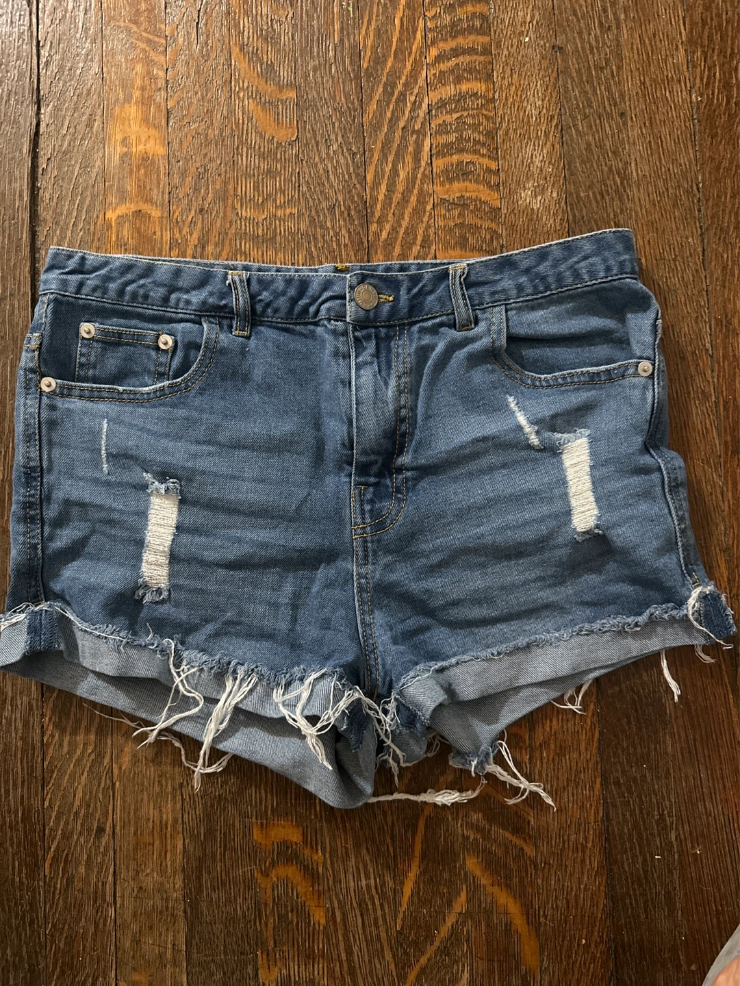 Blue Denim Shorts