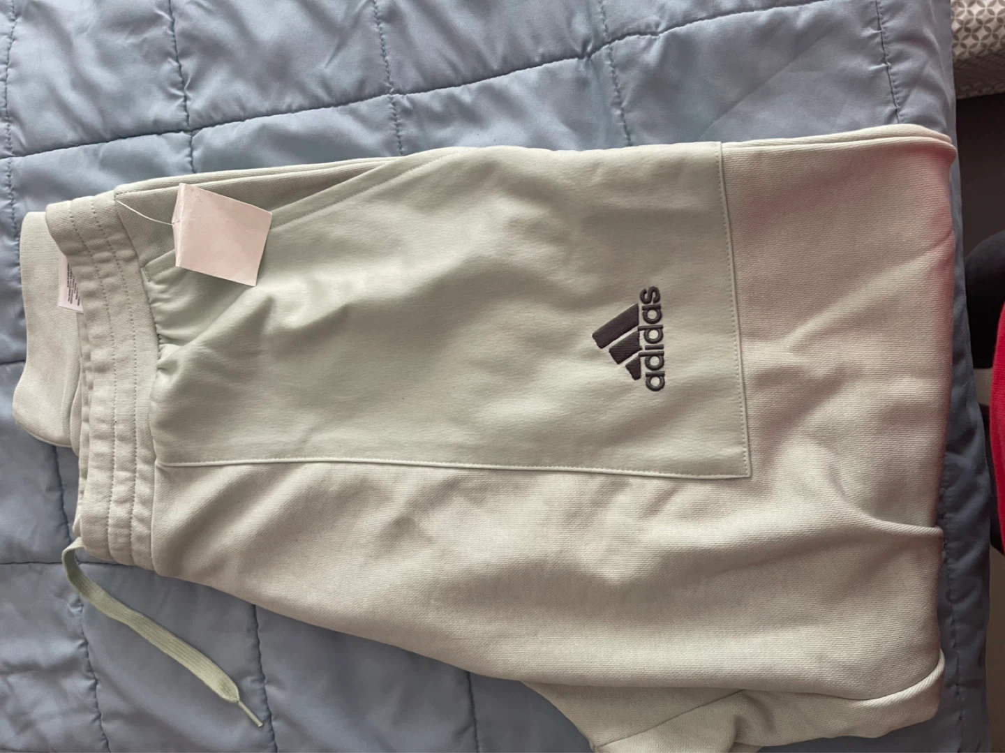 Adidas Regular Fit Tapered Leg Pants - Light Green - photo 4