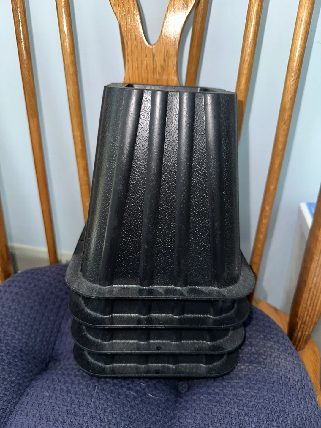 Mainstays Black Bed Risers (4 Pack) - photo 3