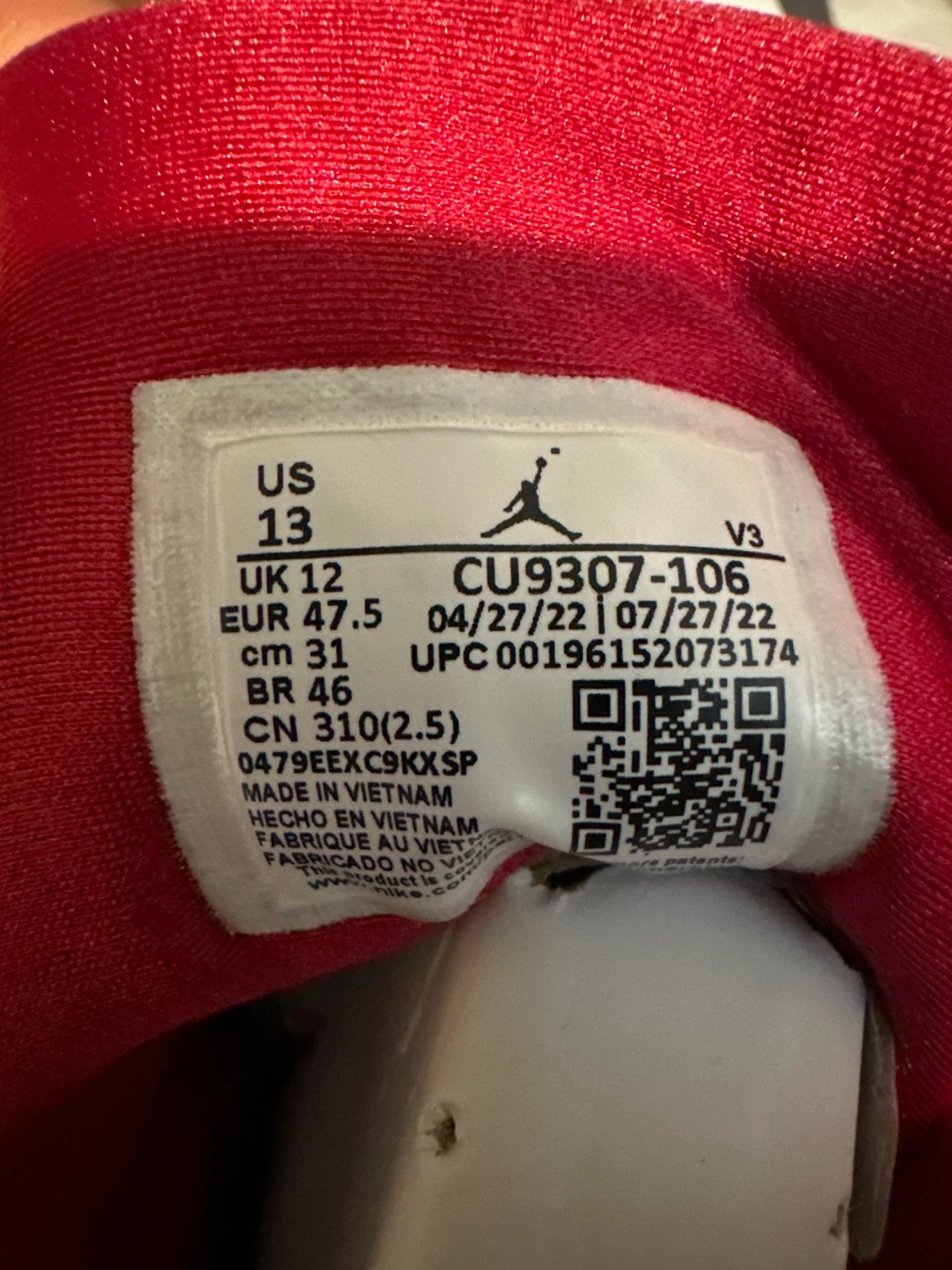 Air Jordan 7 Retro "Cardinal" Men's Size 13 - photo 2