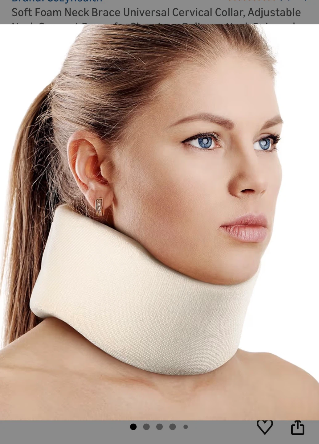 Vespa Soft Foam Neck Brace Universal Cervical Collar