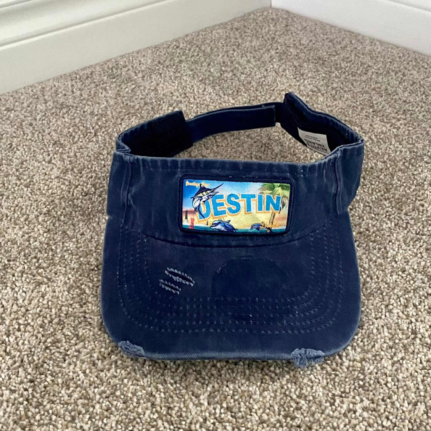 Navy Blue "Destin" Visor by Alvin's Island