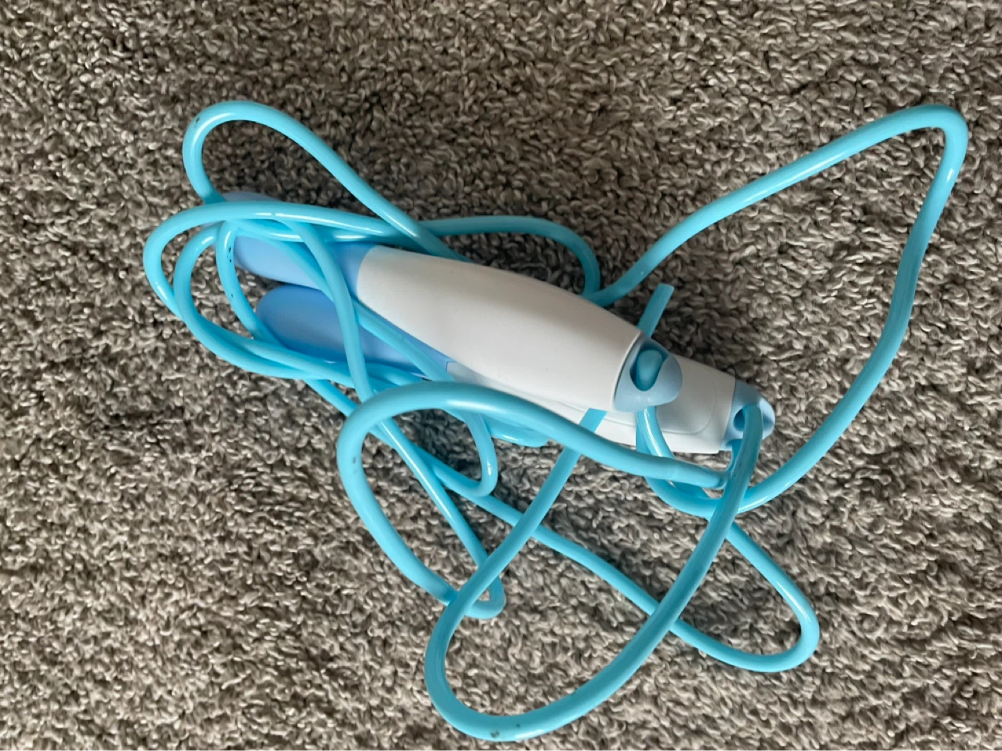 Blue and White Jump Rope