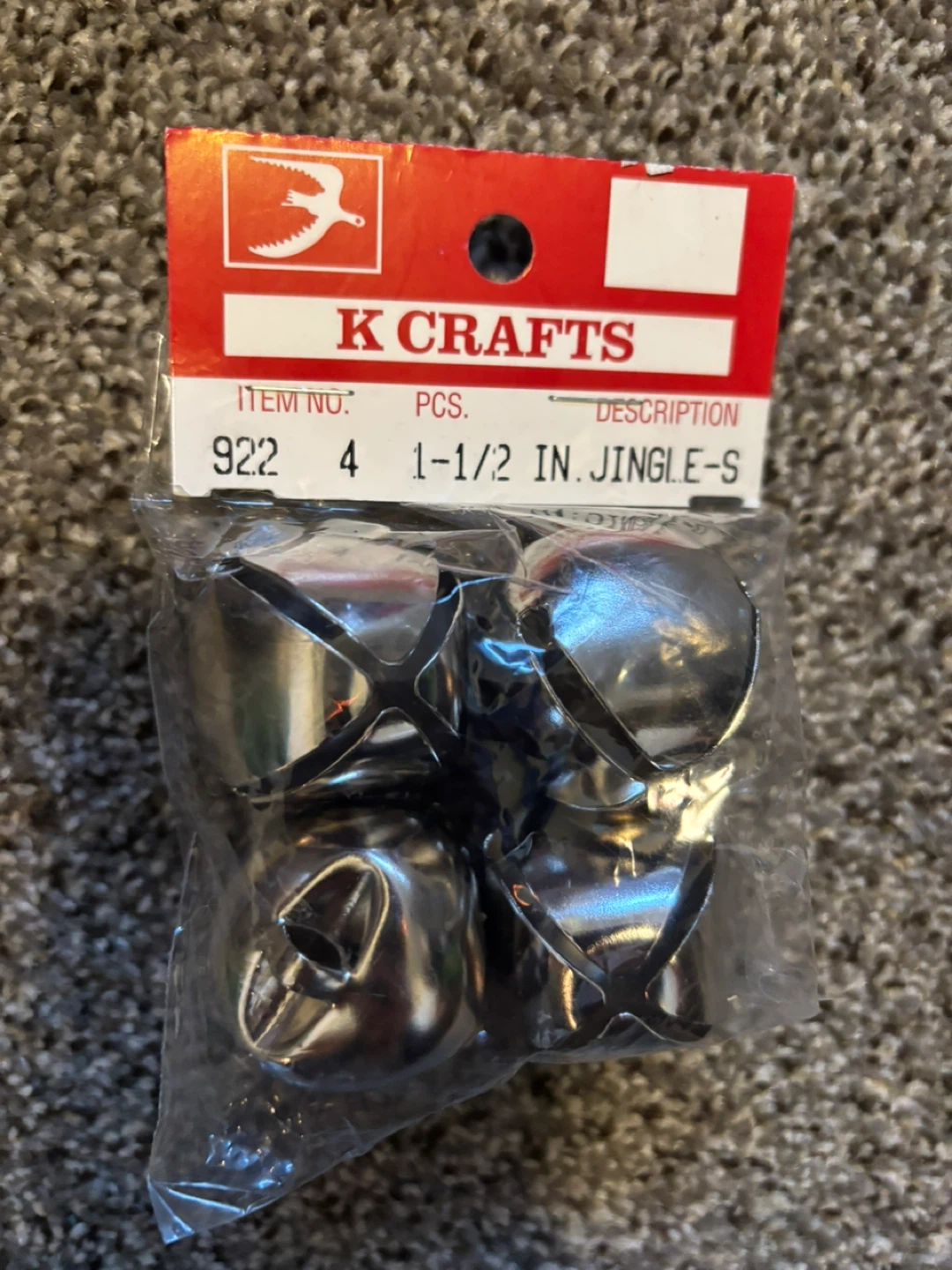 1-1/2 Inch Jingle Bells (4 Pack)