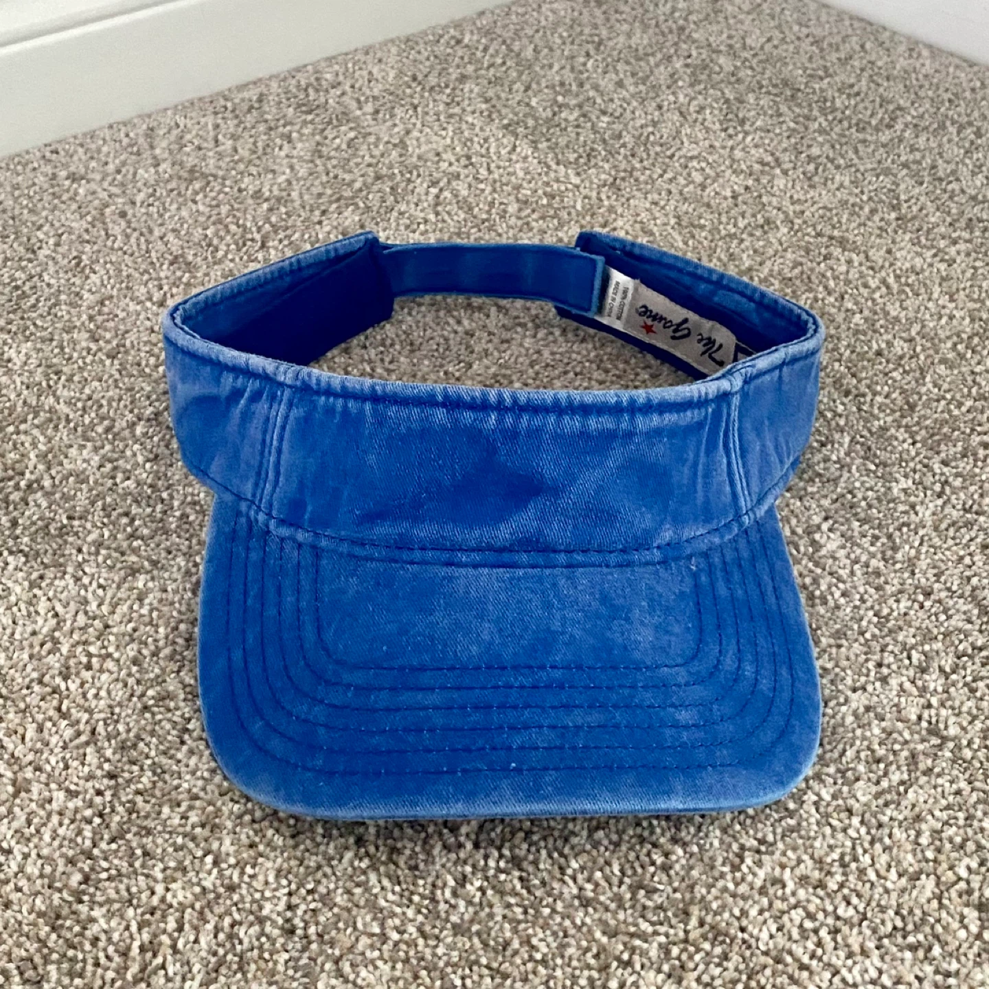 The Game Royal Blue Washed Cotton Visor Hat