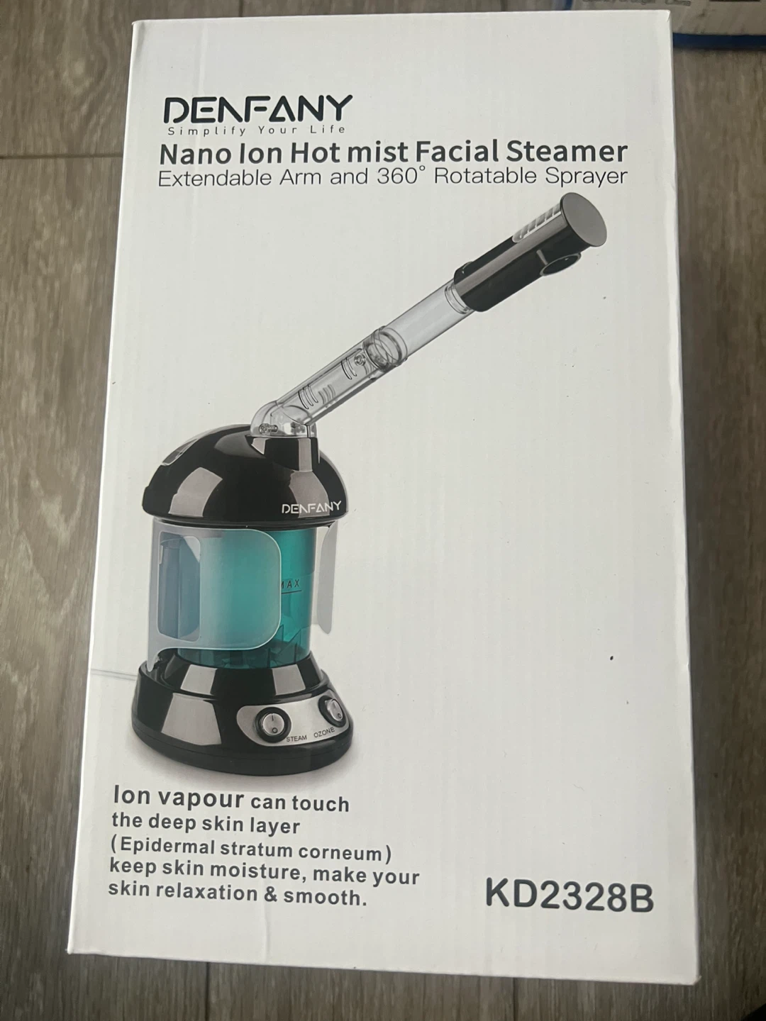 Nano Ion Hot Mist Facial Steamer with Extendable Arm