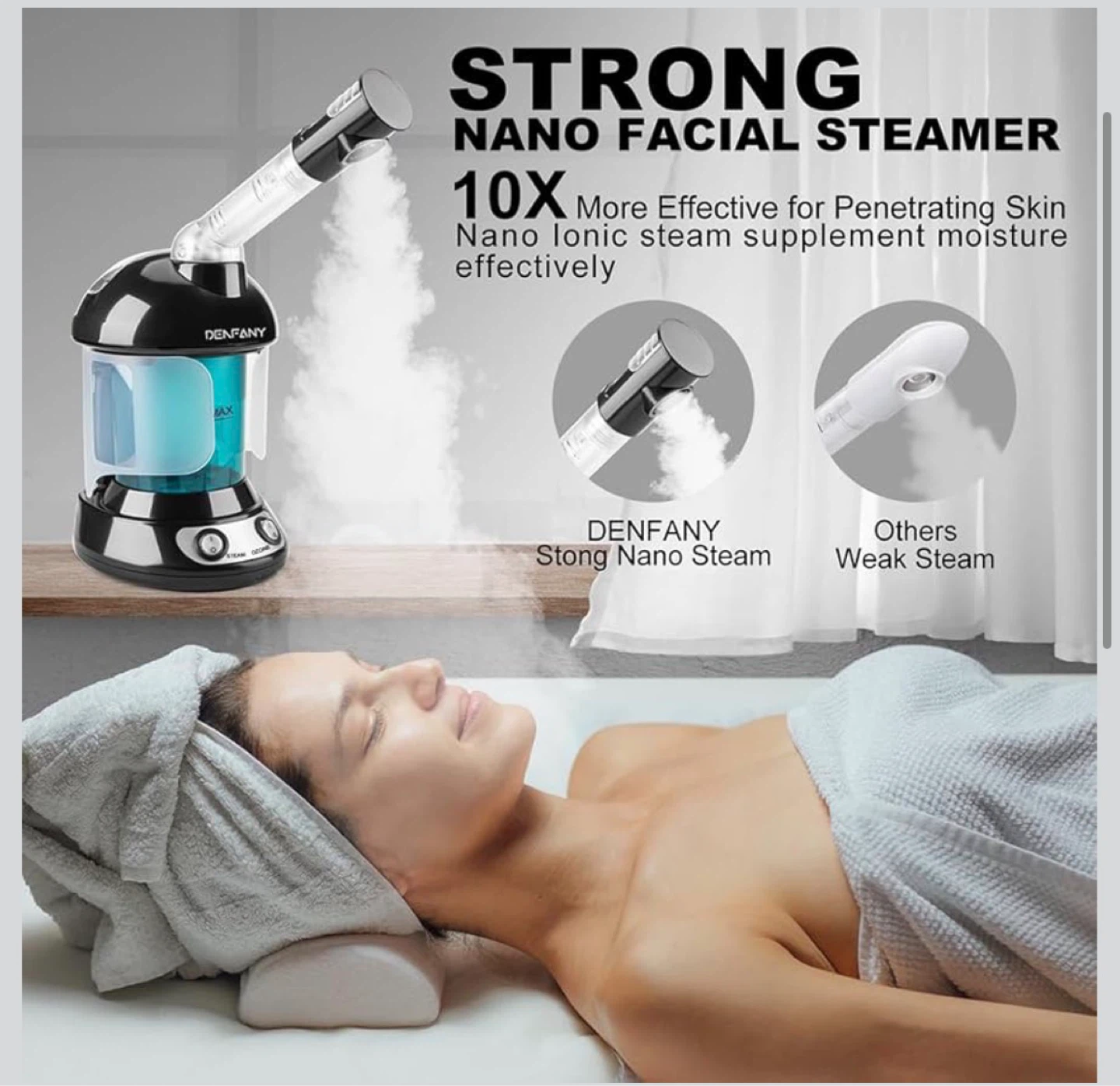Nano Ion Hot Mist Facial Steamer with Extendable Arm - photo 4